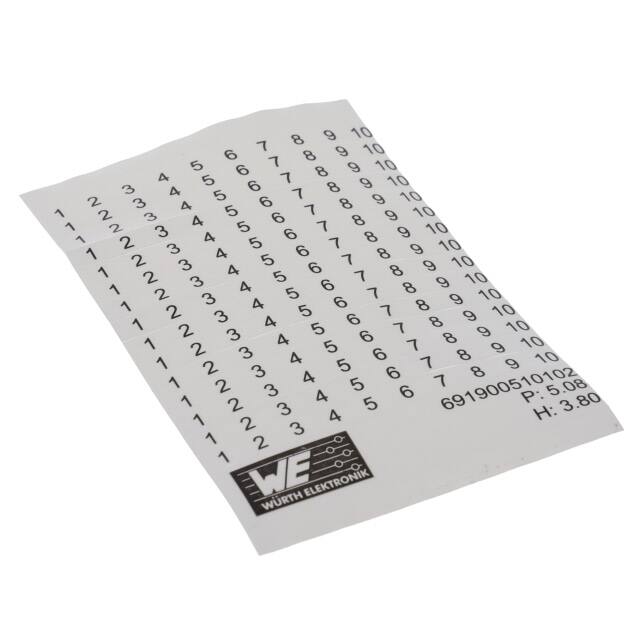 691900510102 Würth Elektronik  Strisce di marcatura per morsettiere